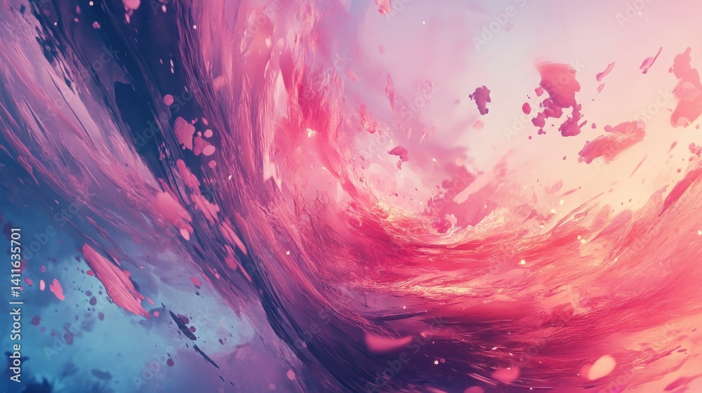 Fototapete soft burst background with a spinning color wave effect
