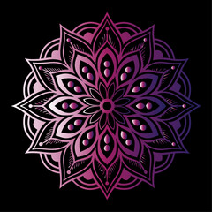 Detailed Mandala Design for Artistic, Spiritual, and Decorative Use.

