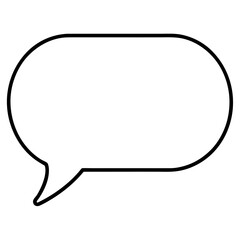 chat icon on a white background