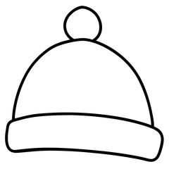 vector illustration of a winter hat