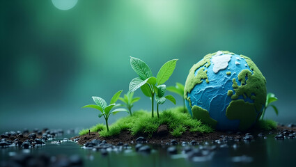 Innovative Visuals of Climate Change: Business Perception, Sustainability Metrics, and Green Innovation Trends in Photo Stock - Emphasizing Corporate Responsibility and Environmental Risk Assessments
