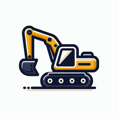 excavator vector illustration