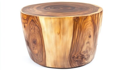 Round Wooden Side Table