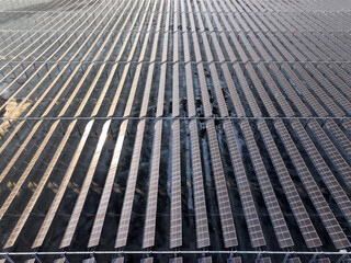 Solar photovoltaic panels on the water