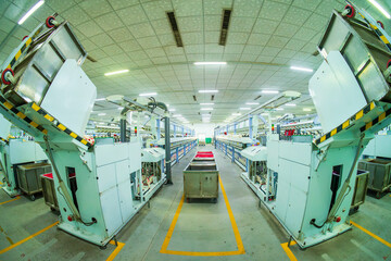 Spinning mill production workshop