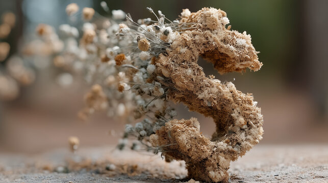 Vanishing Value: A thought-provoking visual metaphor of a dollar sign dissolving into dust, capturing the fleeting nature of value and the decline of financial security.