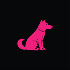 Dog Silhouette Isolated – Animal Graphic Illustration

