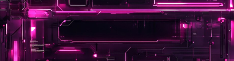 Futuristic Pink Circuitry