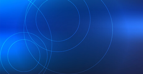Elegant Blue Abstract Background with Overlapping Circles, Modern Digital Art with Smooth Gradients and Geometric Shapes for Creative Design Projects