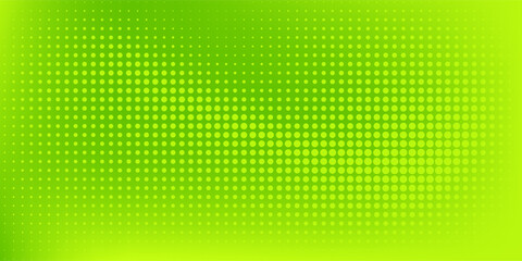 Dots halftone green color pattern gradient texture with technology digital background. Dots pop art comics with nature graphic design eps 10