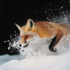 Obraz premium red fox vulpes