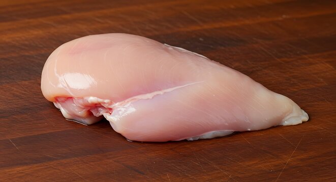 Plump Chicken Breast: A Clean, Minimalist Food Photograph