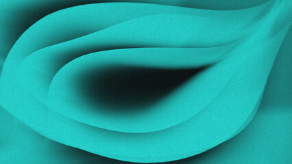Solid black background with a wavy pattern that resembles folds of cloth or layers of paper. Bright...