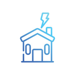 Natural Disaster Icon vector stock illustration