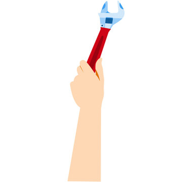 recommend clip art: labor day hand holding wrench