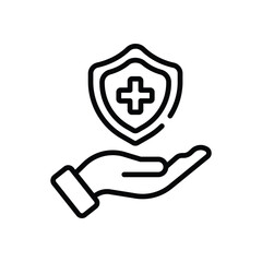 Obraz premium Medical Insurance Icon vector stock illustration