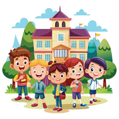 Happy Children at School (1)