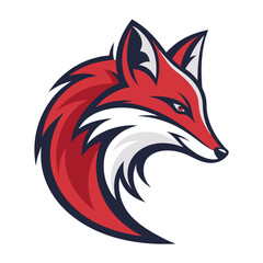 Obraz premium Elegant Red Fox Head Vector Illustration Perfect for Nature Lover Designs