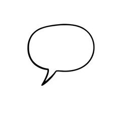 Minimalist Speech Bubble Design for Communication Themes in Digital Applications