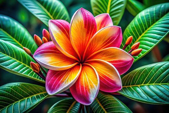 Kalachuchi Flower, Botanical Illustration, Exquisite Bloom