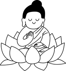 부처님 오신날 불교 일러스트