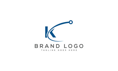 letter K logo design vector template design for brand.