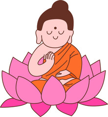 부처님 오신날 불교 일러스트