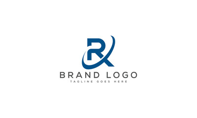letter RX logo design vector template design for brand.