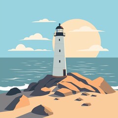 lighthouse on the coast