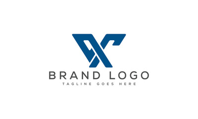 letter QX logo design vector template design for brand.
