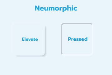 3D Neumorphic Soft UI Design. 3D Bottons.