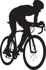 Obraz premium Cyclist Silhouette Bundle Pack 