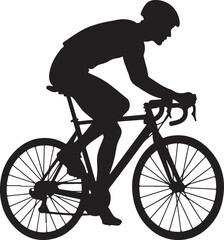 Naklejka premium Cyclist Silhouette Bundle Pack 