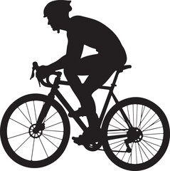 Naklejka premium Cyclist Silhouette Bundle Pack 