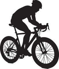 Naklejka premium Cyclist Silhouette Bundle Pack 