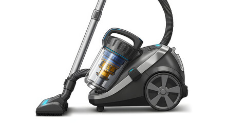 Fototapeta premium Vacuum Cleaner Illustration on White Background for Home Cleaning