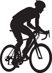 Obraz premium Cyclist Silhouette Bundle Pack 