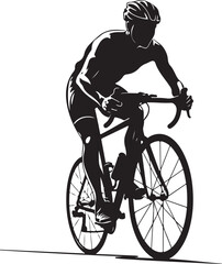 Obraz premium Cyclist Silhouette Bundle Pack 