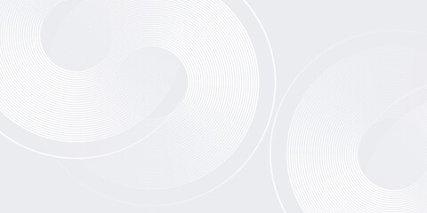 Geometric lines on gray background. Modern shiny blue circle background simple