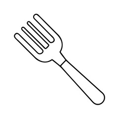 fork icon, fork line art - simple line art of fork, perfect for fork logos and icons