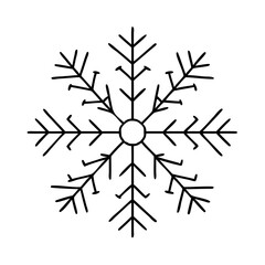 frost icon, frost line art - simple line art of frost, perfect for frost logos and icons