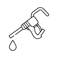 fuel pump icon, fuel pump line art - simple line art of fuel pump, perfect for fuel pump logos and icons