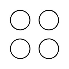 gradient circles icon, gradient circles line art - simple line art of gradient circles, perfect for gradient circles logos and icons