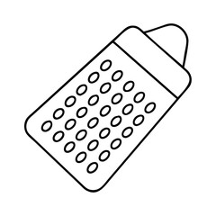 grater icon, grater line art - simple line art of grater, perfect for grater logos and icons