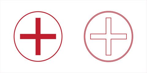 plus and minus vector icon, plus-minus math sign, positive and negative symbol, colorful addition and subtraction sign, vector 