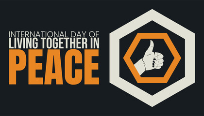 International Day of Living Together in Peace Template