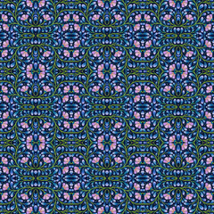 beautiful textile pattern with unique colors