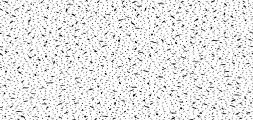 Snow, stars, twinkling lights, rain drops on black background. Abstract vector noise. Small particles of debris and dust. Distressed uneven grunge texture overlay.