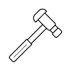 hammer icon, hammer line art - simple line art of hammer, perfect for hammer logos and icons