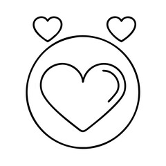 heart icon, heart line art - simple line art of heart, perfect for heart logos and icons